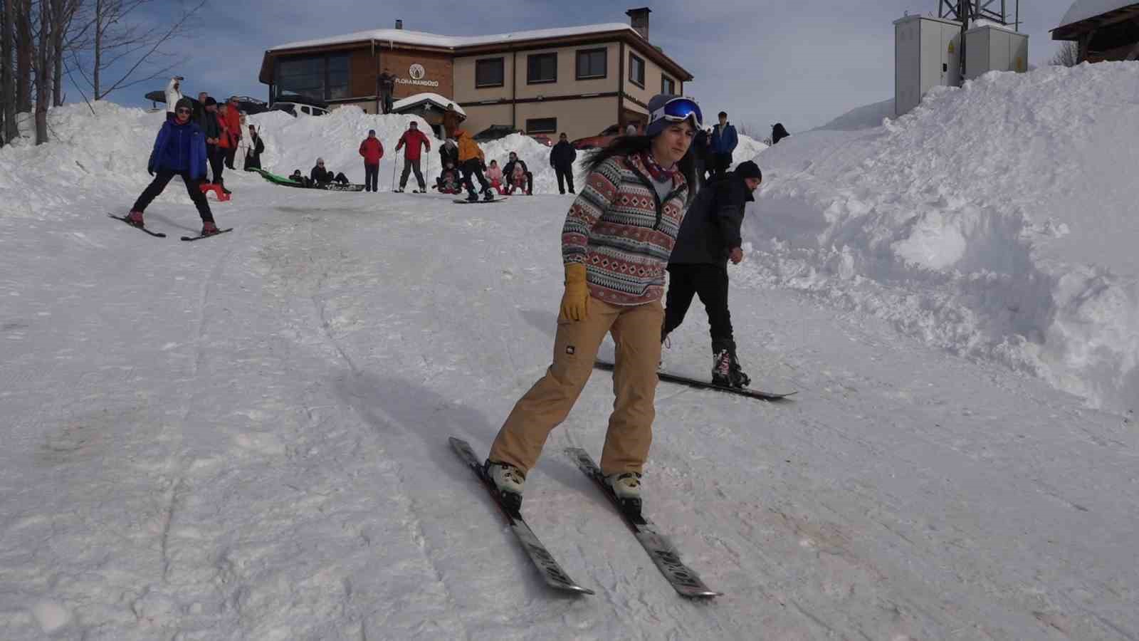 Rize’ye kayak tesisi yapılması için taleplerini böyle duyurdular
