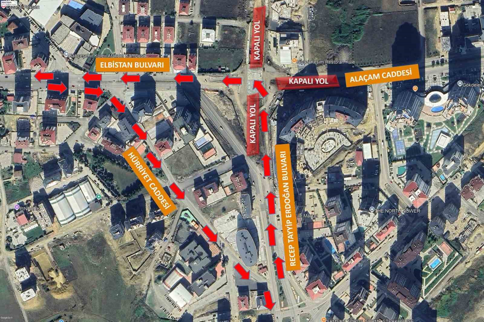 RTE Bulvarı’nın iki önemli bağlantı yolu trafiğe açıldı
