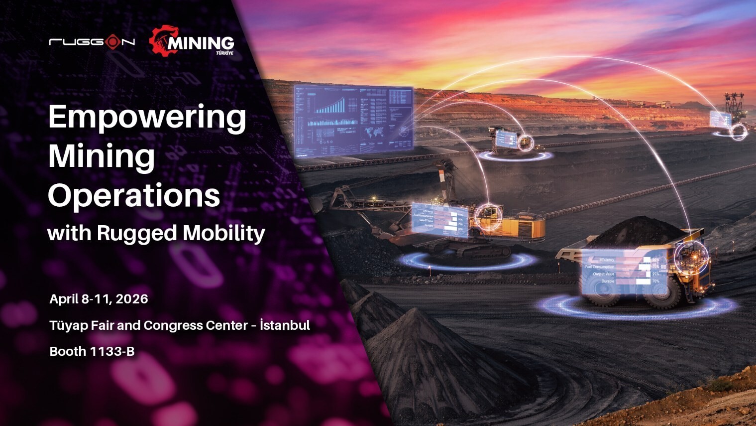 RuggON, Madencilik Türkiye 2026’da ürün ve çözümlerini sergileyecek
RuggON, Madencilik Türkiye 2026’da ürün ve çözümlerini sergileyecek