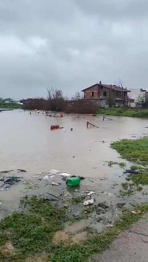 Sağanak Bursa’yı vurdu: Tarlalar göle döndü, hayvanlar mahsur kaldı
