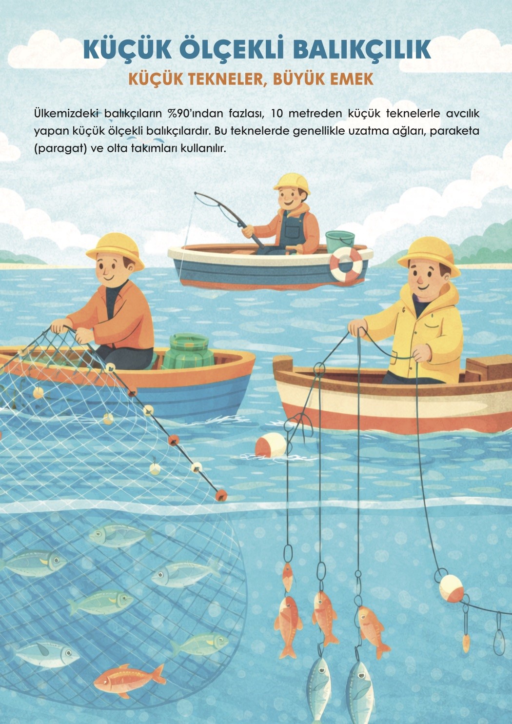 Şahin Kaptan, çocuklara balığı sevdirmek için yola çıktı
