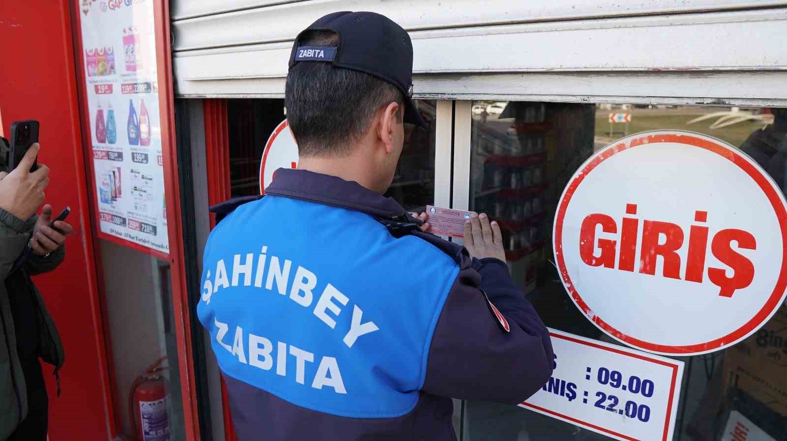 Şahinbey’de 3 iş yerine geçici kapatma cezası
