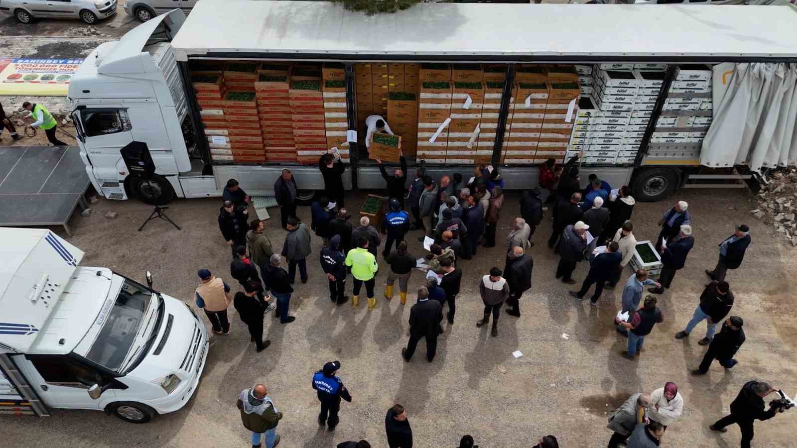 Şahinbey’de çiftçilere 5 milyon sertifikalı fide desteği verildi
