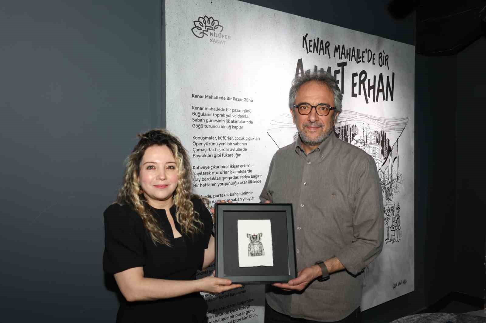 Şair Ahmet Erhan, doğum gününde Nilüfer’de özel bir sergiyle anıldı
