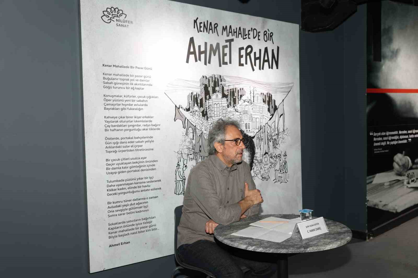 Şair Ahmet Erhan, doğum gününde Nilüfer’de özel bir sergiyle anıldı
