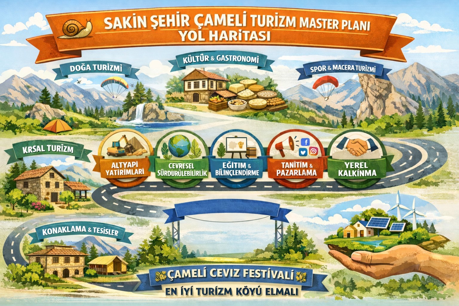 Sakin Şehir Çameli Turizm Master Planı kapsamında yol haritası  yayınlandı
