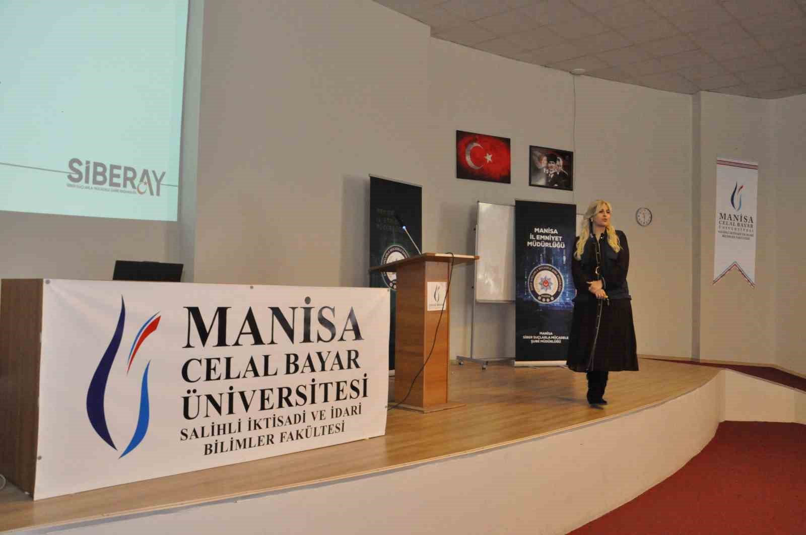 Salihli’de üniversite öğrencilerine siber suçlar ve dolandırıcılık eğitimi
