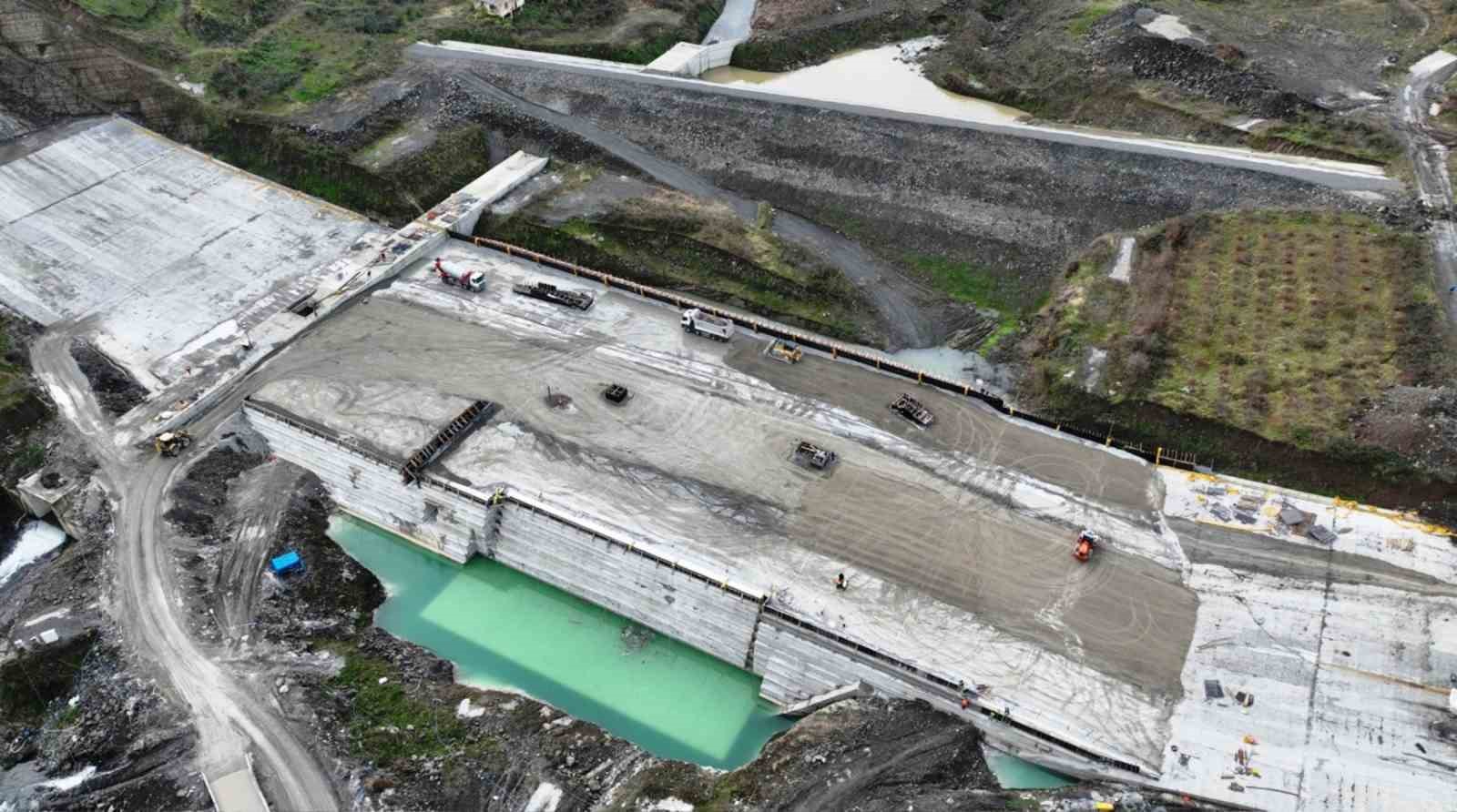 Salıpazarı Barajı inşaatının yüzde 77’si tamamlandı
