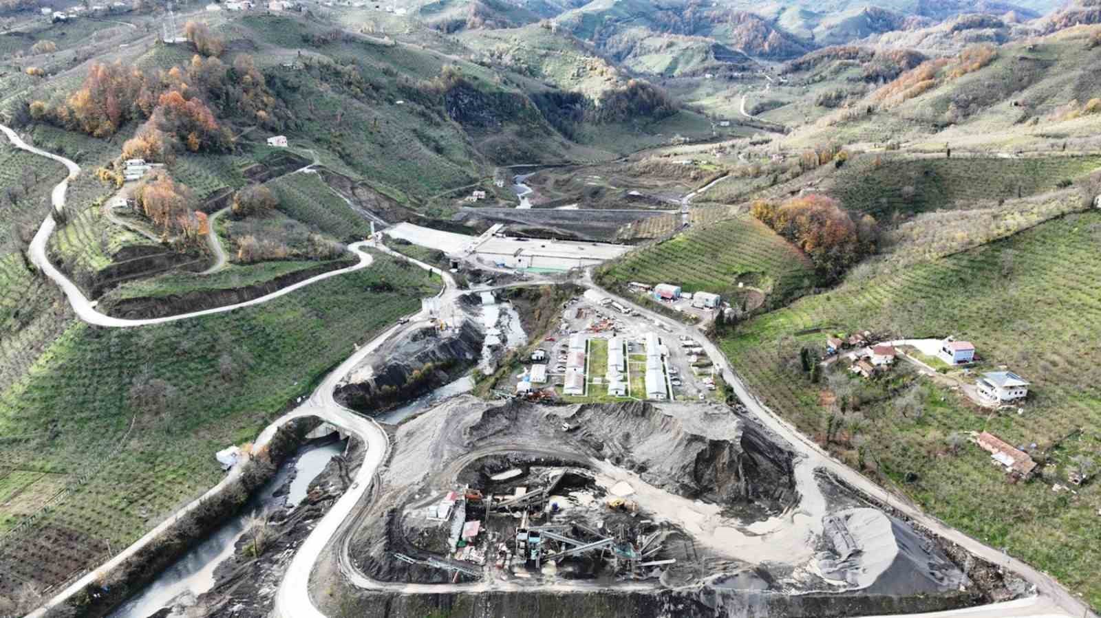 Salıpazarı Barajı inşaatının yüzde 77’si tamamlandı
