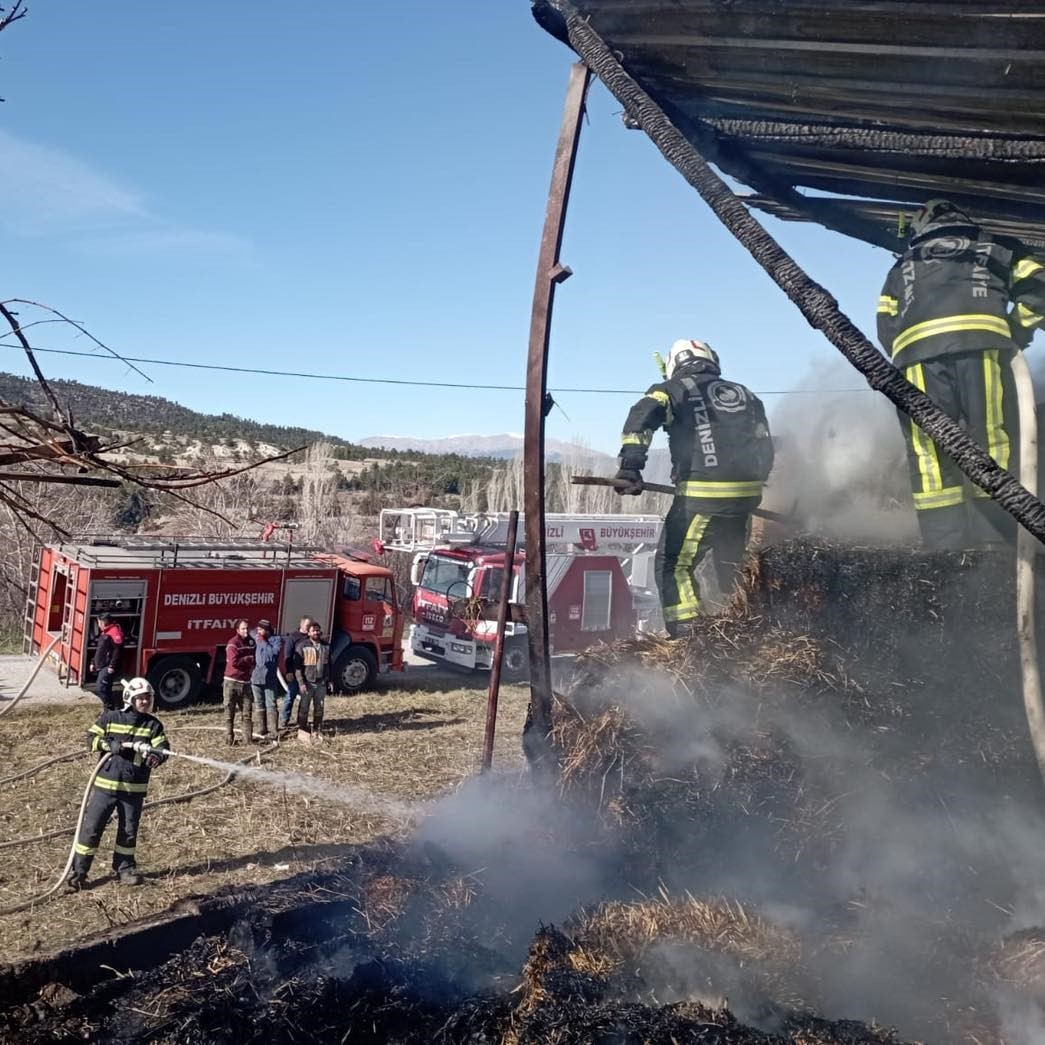 Samanlıkta çıkan yangın korku yaşattı
