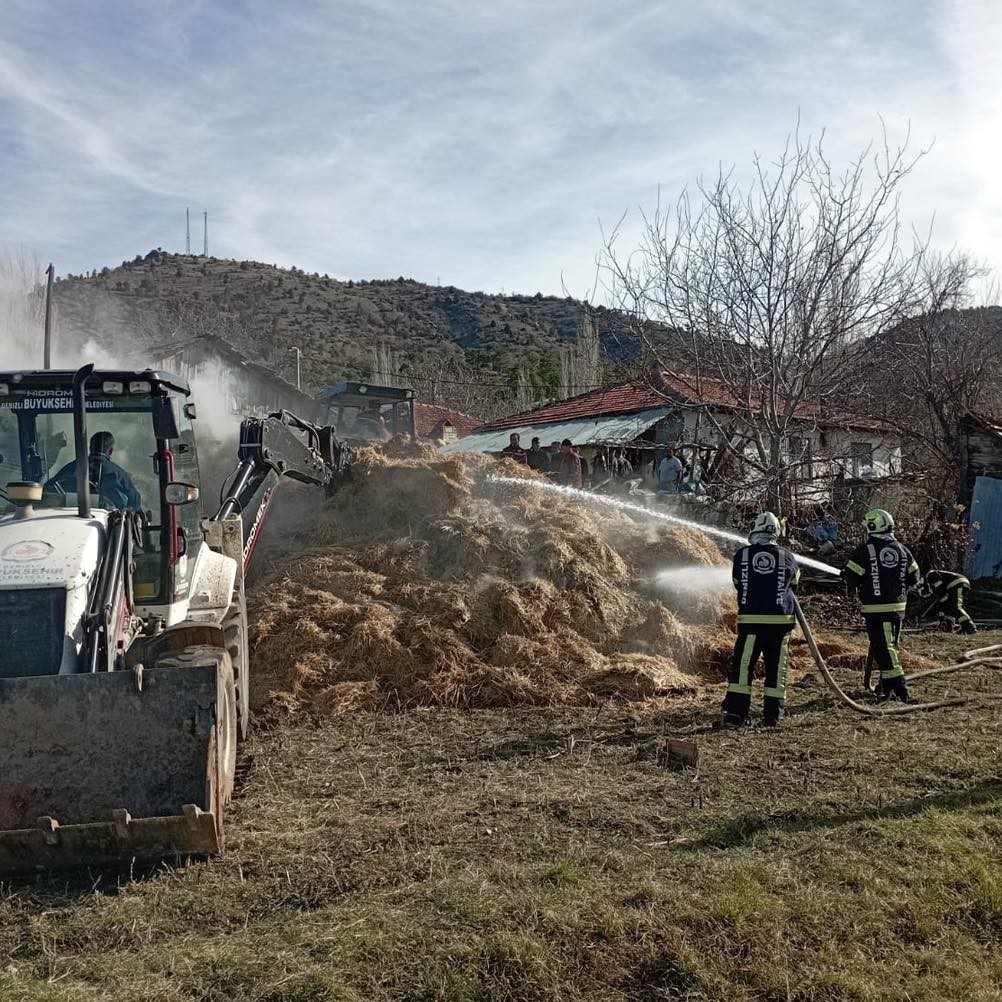 Samanlıkta çıkan yangın korku yaşattı
