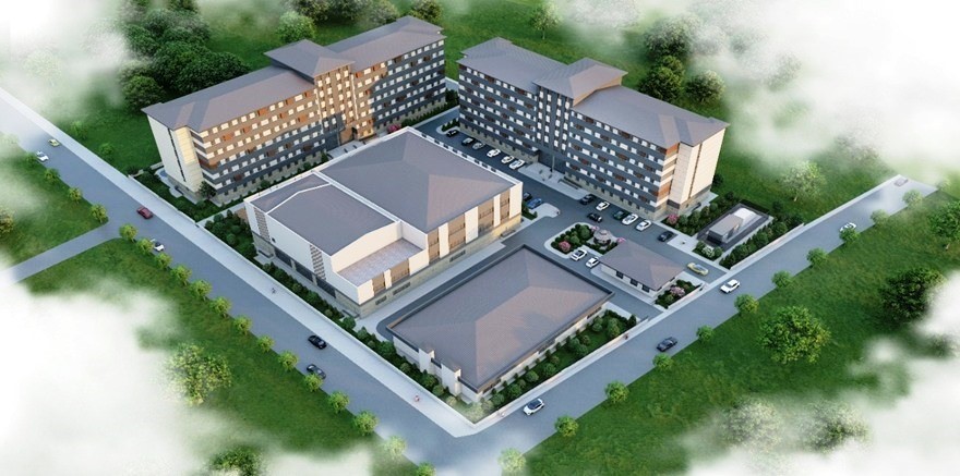 Samsun’da 2 bin kişilik öğrenci yurdunun inşaatı devam ediyor
