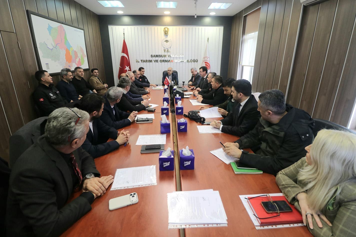 Samsun’da afet sonrası gıda güvenliği, hayvan sağlığı ve su temini masaya yatırıldı
