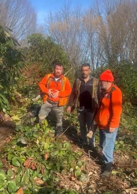 Samsun’da avcıların sezon finali: 3 domuz avlandı
