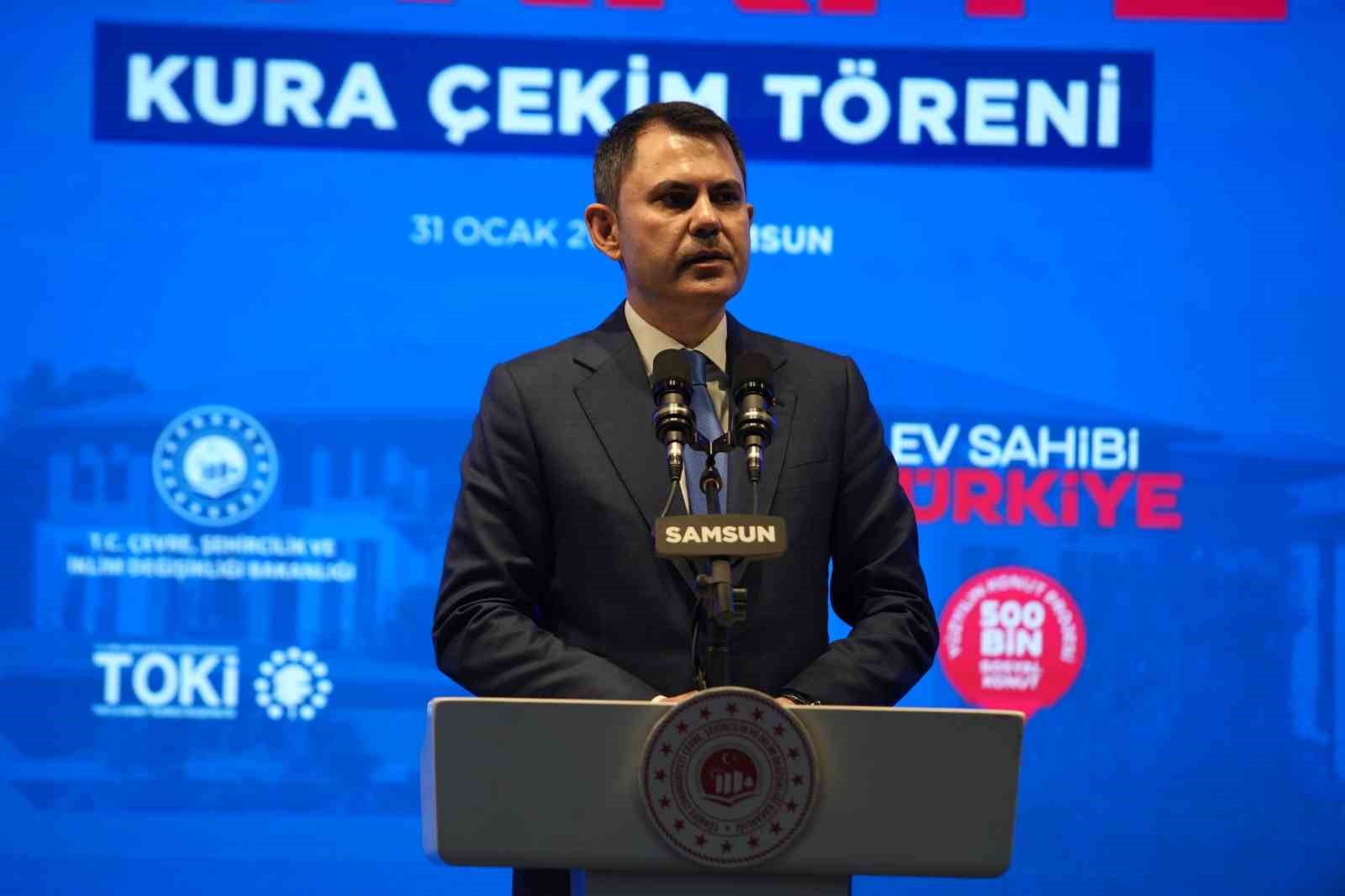 Samsun’da "Ev Sahibi Türkiye" Kura Çekim Töreni
