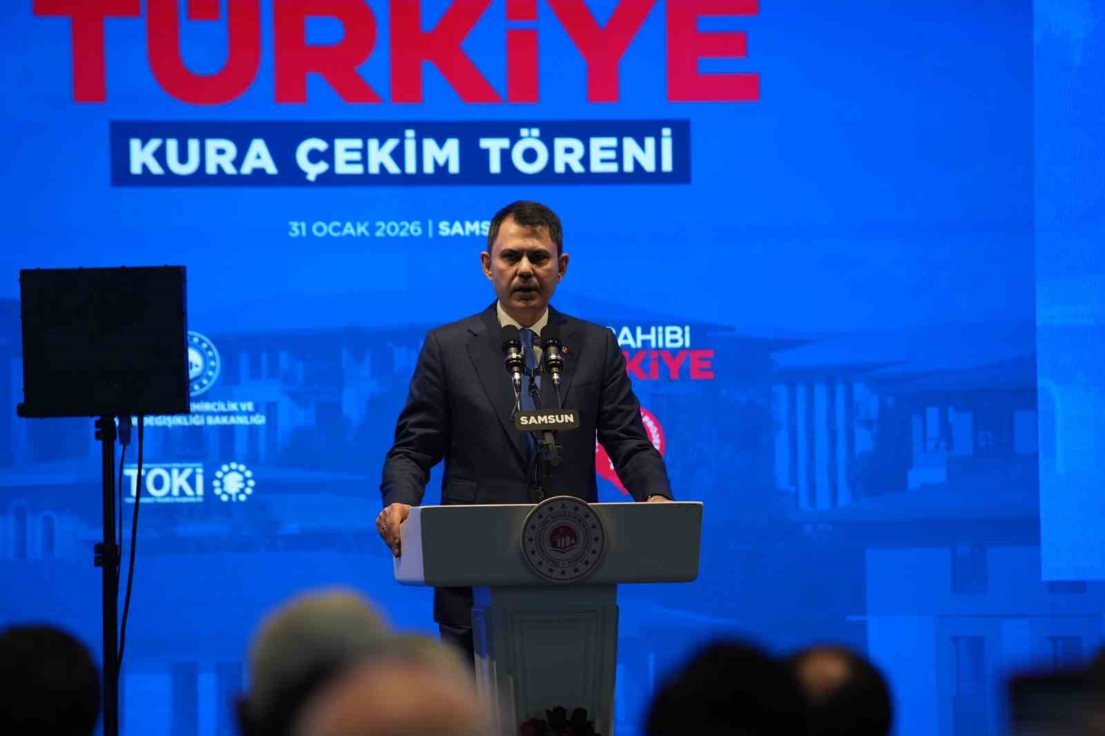 Samsun’da "Ev Sahibi Türkiye" Kura Çekim Töreni
