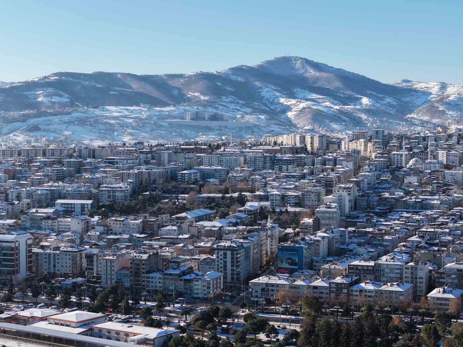 Samsun’da kar manzaraları havadan görüntülendi
