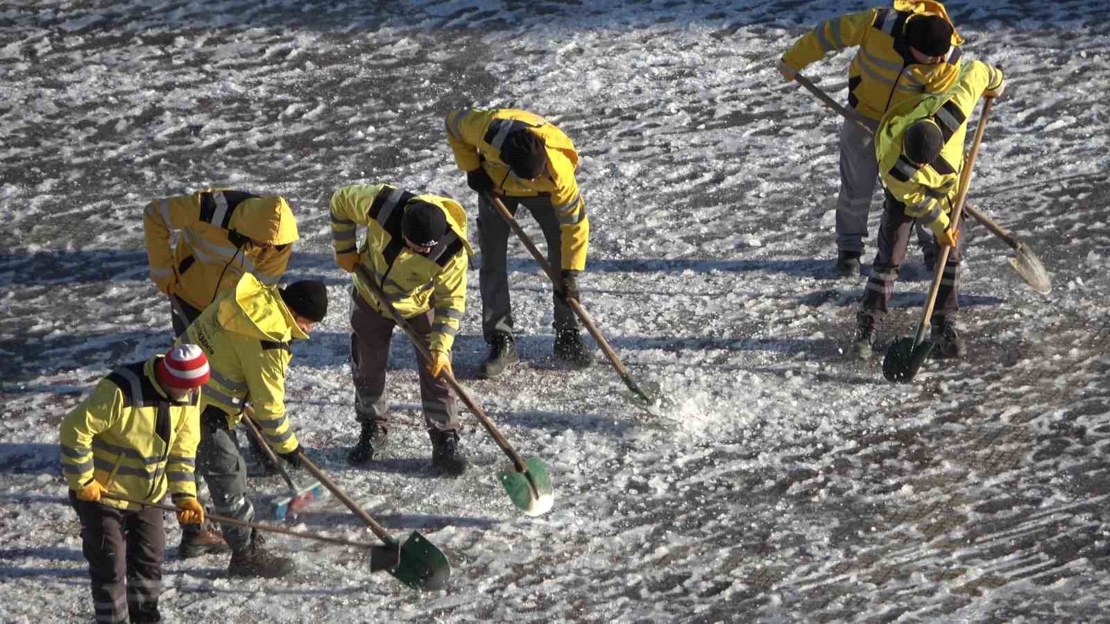 Samsun’da kar manzaraları havadan görüntülendi
