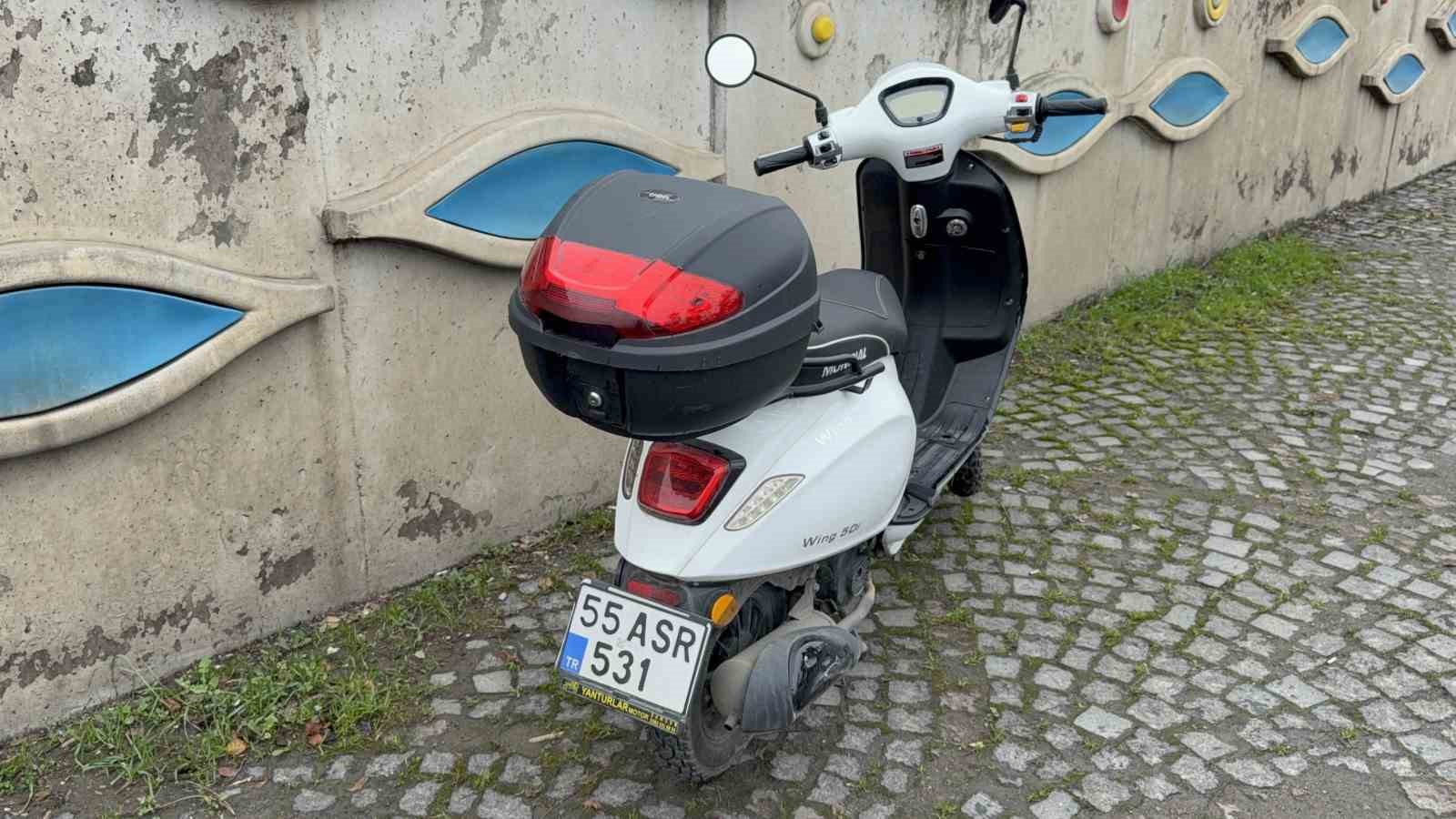 Samsun’da motosikletli genç kadın yaralandı
