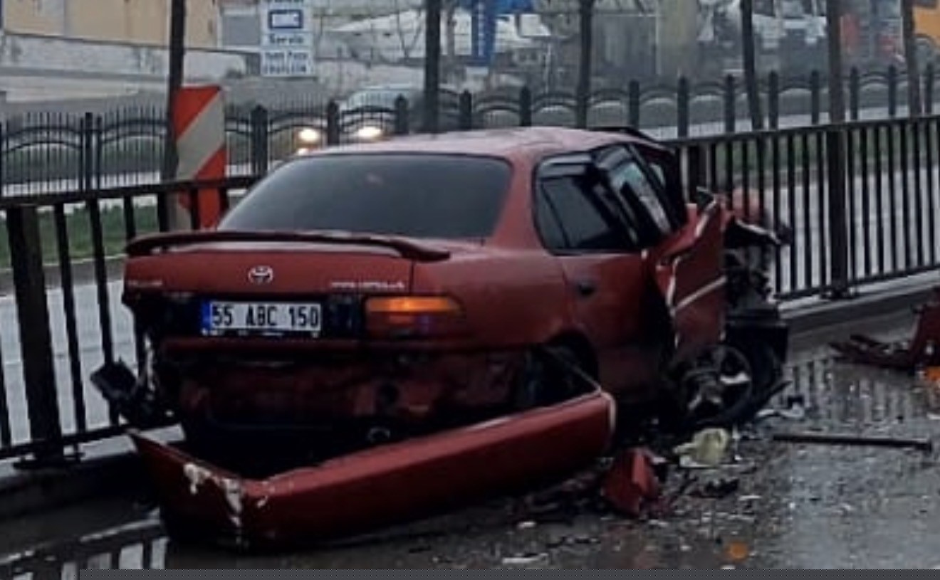 Samsun’da otomobil ile tır çarpıştı: 1 yaralı
