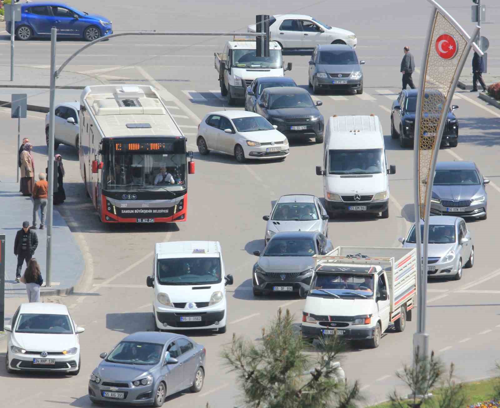 Samsun’da taşıt sayısı 543 bin 967’ye ulaştı
