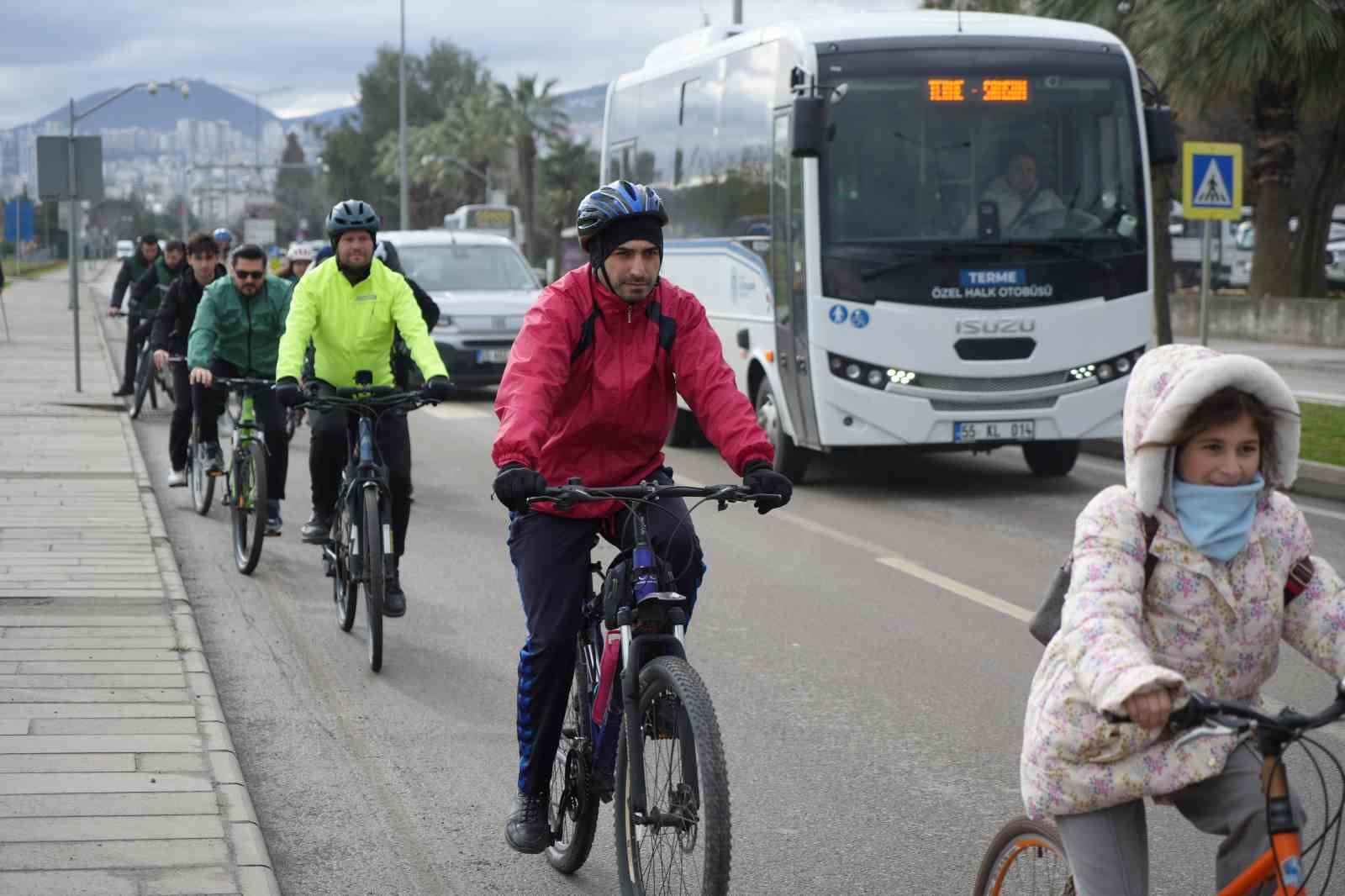 Samsun’da Yeşilay Haftası’nda pedallar sağlıklı yaşam için döndü
