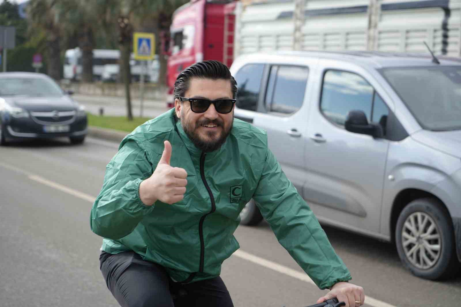 Samsun’da Yeşilay Haftası’nda pedallar sağlıklı yaşam için döndü

