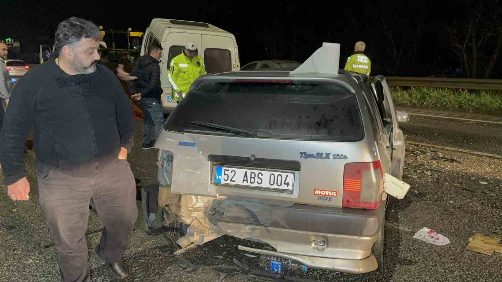 Samsun’da zincirleme trafik kazası: 6 yaralı
