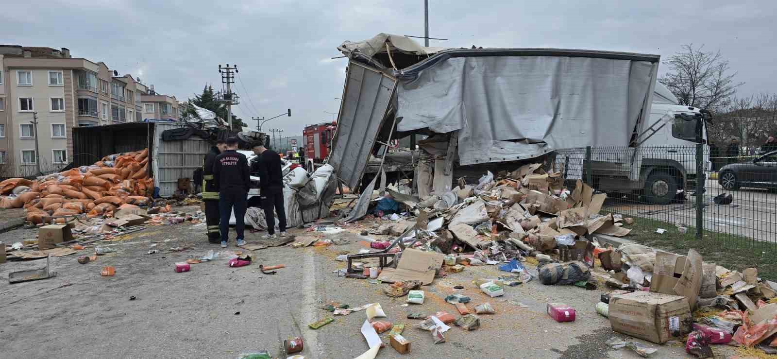 Samsun’daki kazada facianın eşiğinden dönüldü
