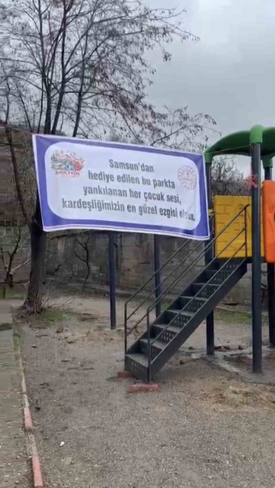 Samsun’dan Diyarbakır’a uzanan gönül köprüsü oyun parkıyla taçlandı
Samsun’dan Diyarbakır’a uzanan gönül köprüsü oyun parkıyla taçlandı