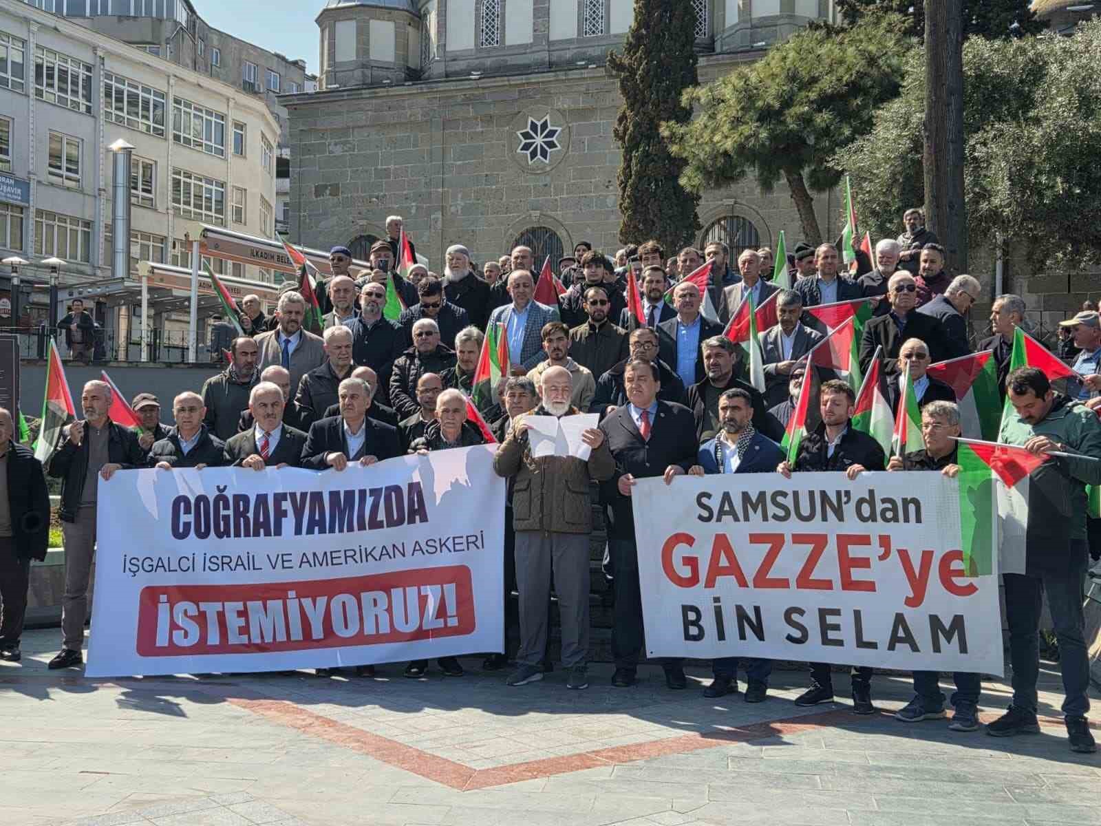 Samsun’dan Gazze’ye bin selam
Samsun’dan Gazze’ye bin selam