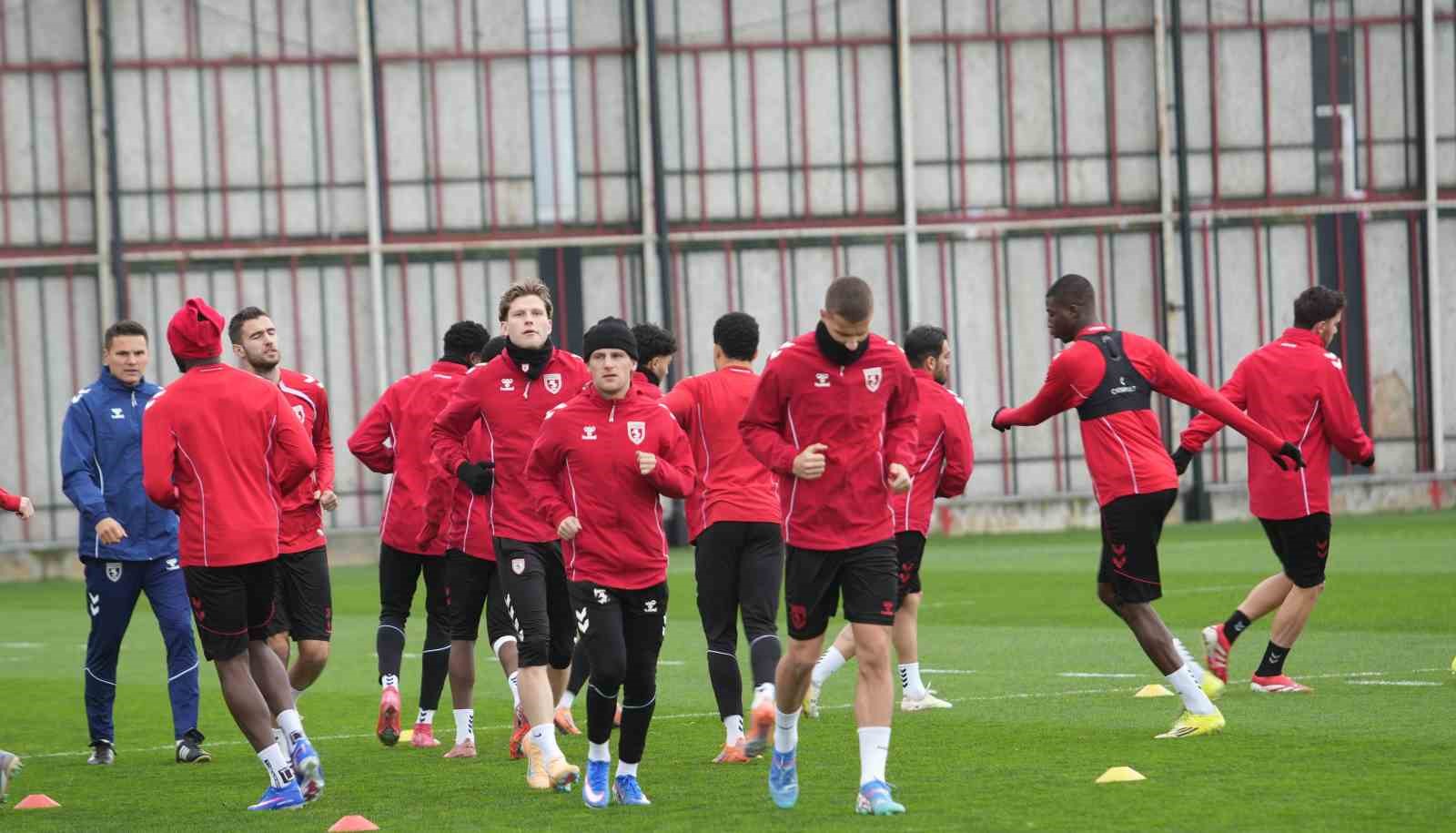 Samsunspor, Shkendija maçı hazırlıklarını tamamladı
