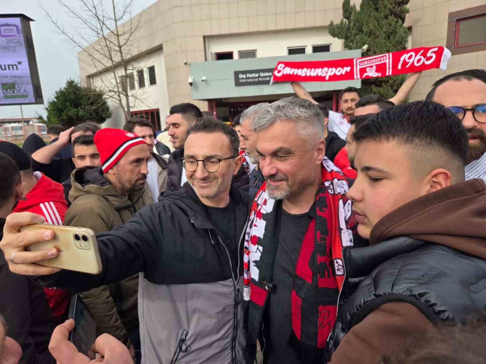 Samsunspor taraftarlarından Thomas Reis’e duygusal veda
