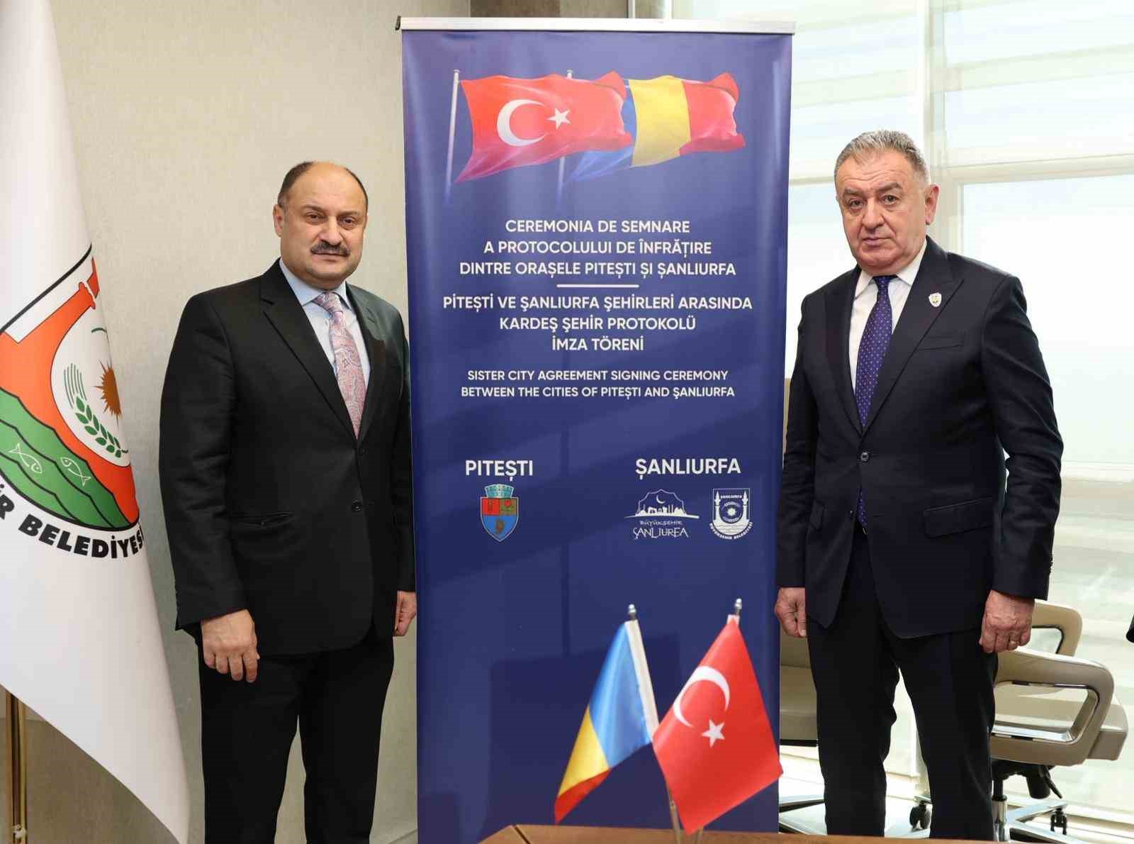 Şanlıurfa ile Romanya’nın Piteti kenti kardeş şehir oldu
