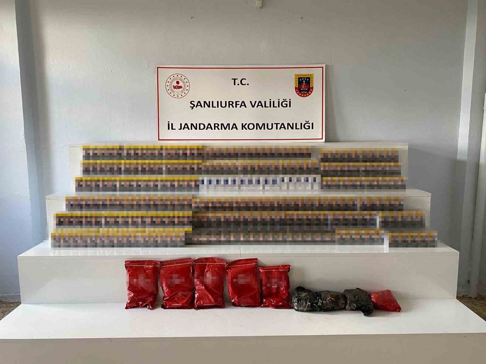 Şanlıurfa’da 4 bin 580 paket kaçak sigara ele geçirildi
