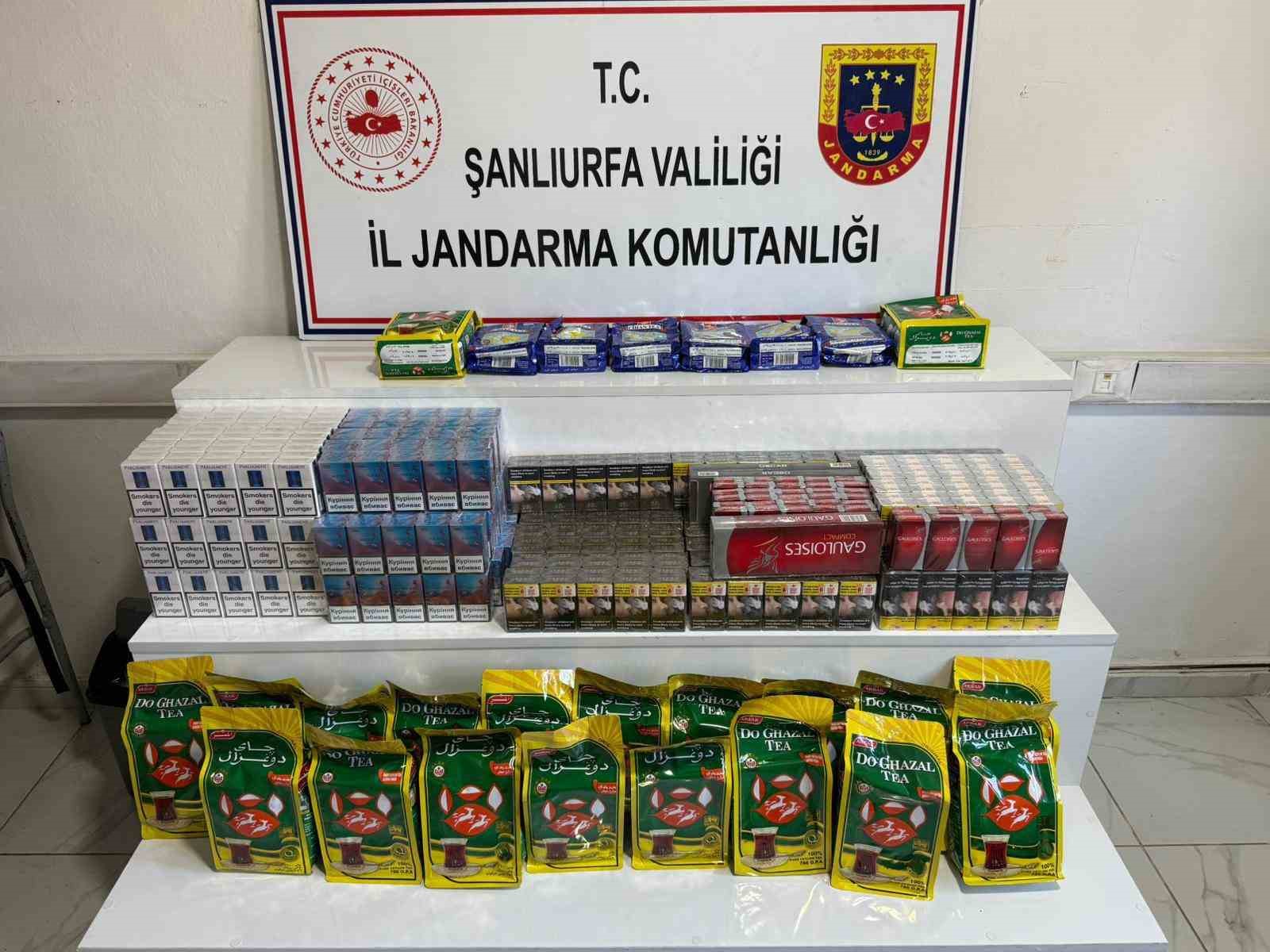 Şanlıurfa’da 6 bin 180 paket gümrük kaçağı sigara ele geçirildi
