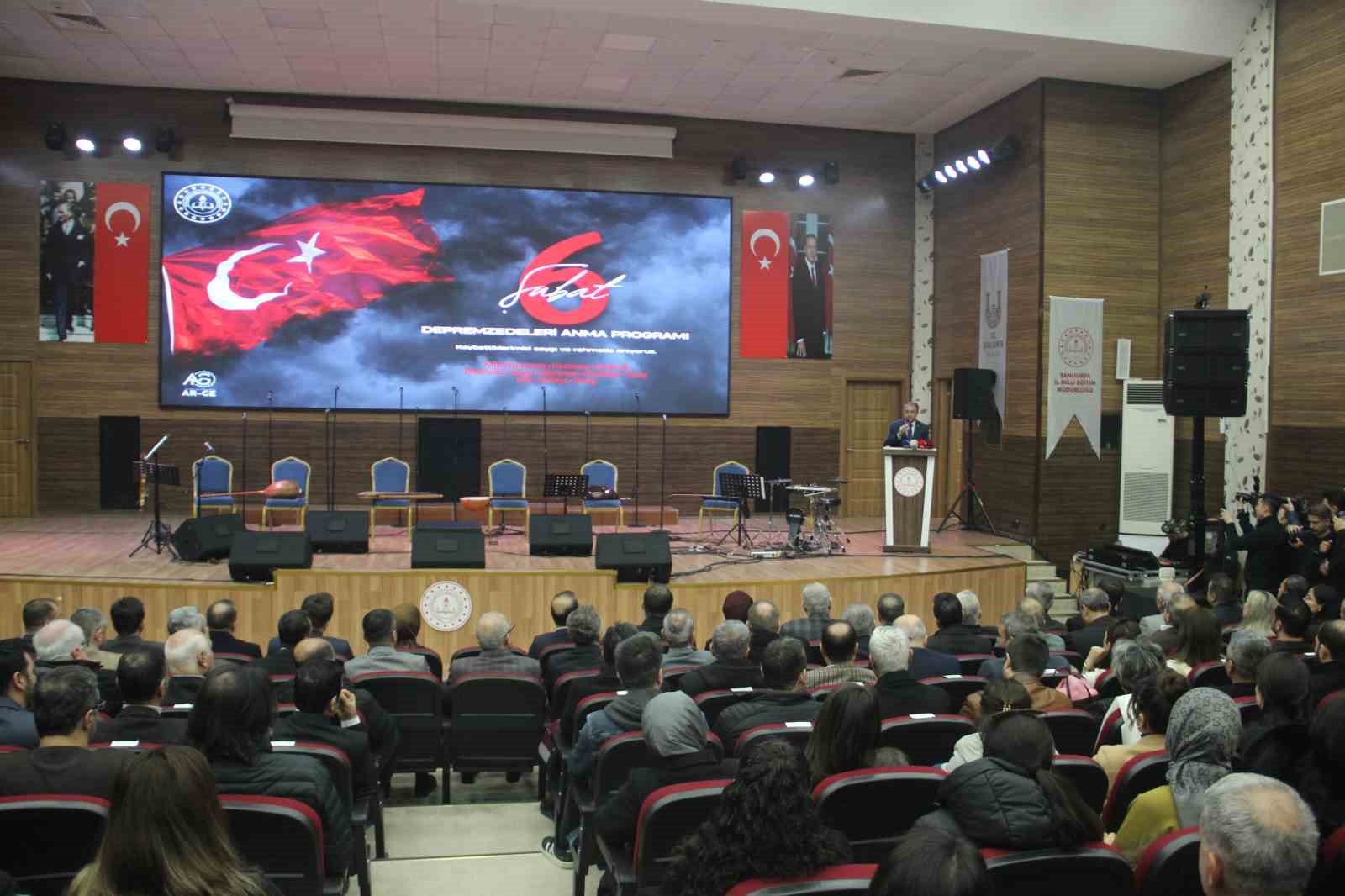 Şanlıurfa’da 6 Şubat depremlerinde hayatını kaybedenler anıldı
