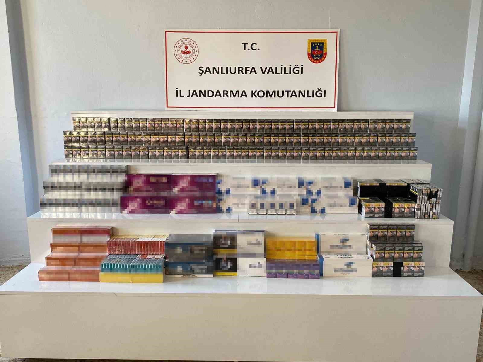 Şanlıurfa’da 9 bin 440 paket gümrük kaçağı sigara ele geçirildi
