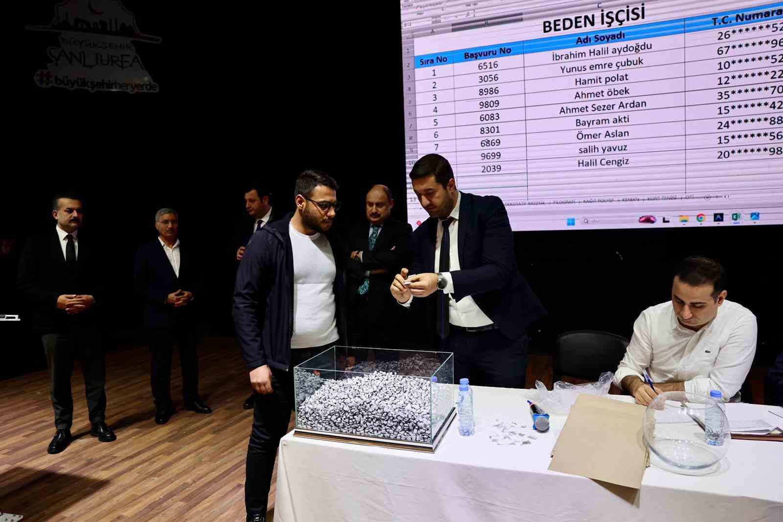 Şanlıurfa’da 90 personel alımı için kura çekimi yapıldı
