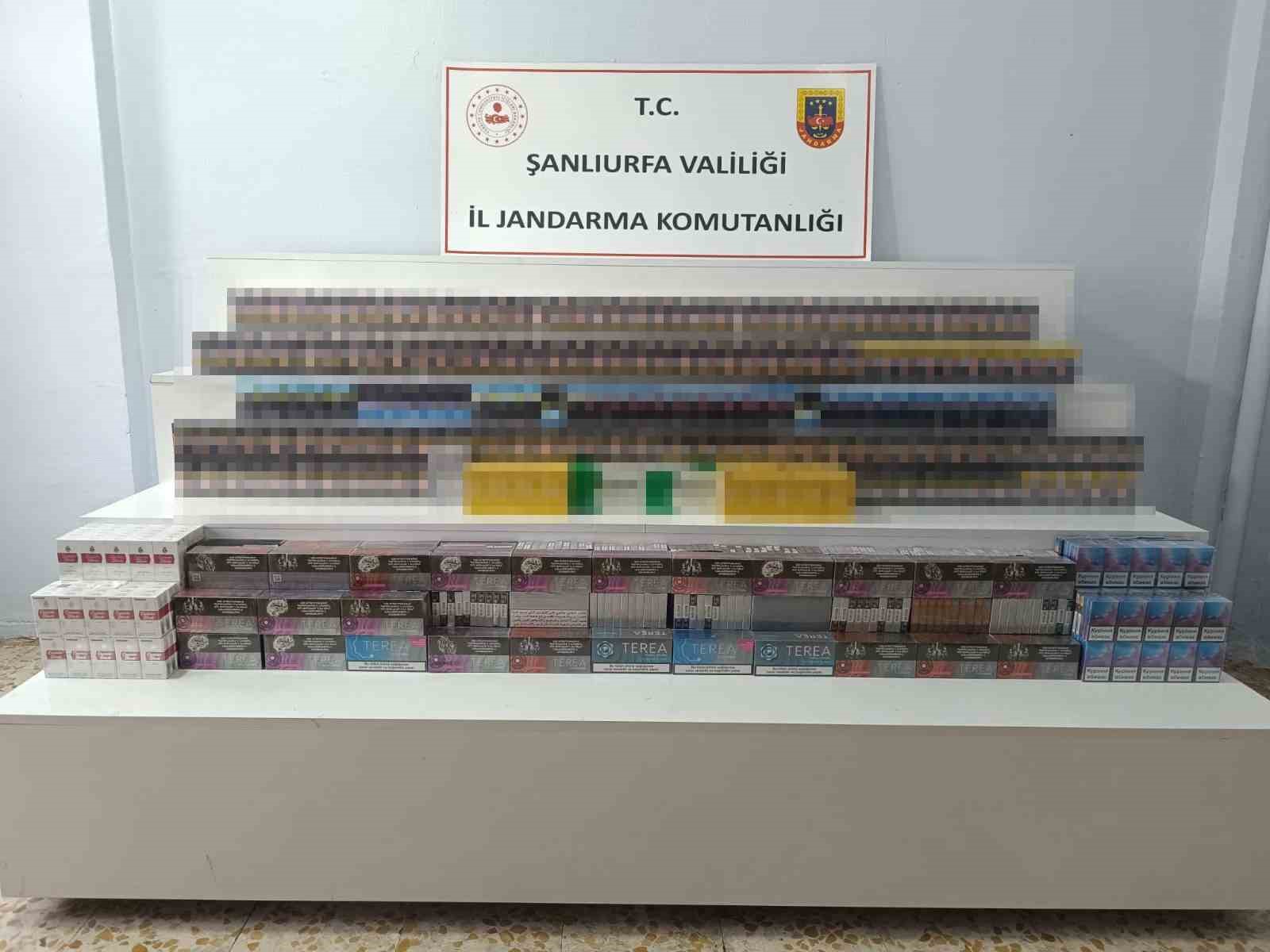 Şanlıurfa’da kaçakçılık operasyonunda binlerce ürün ele geçirildi
