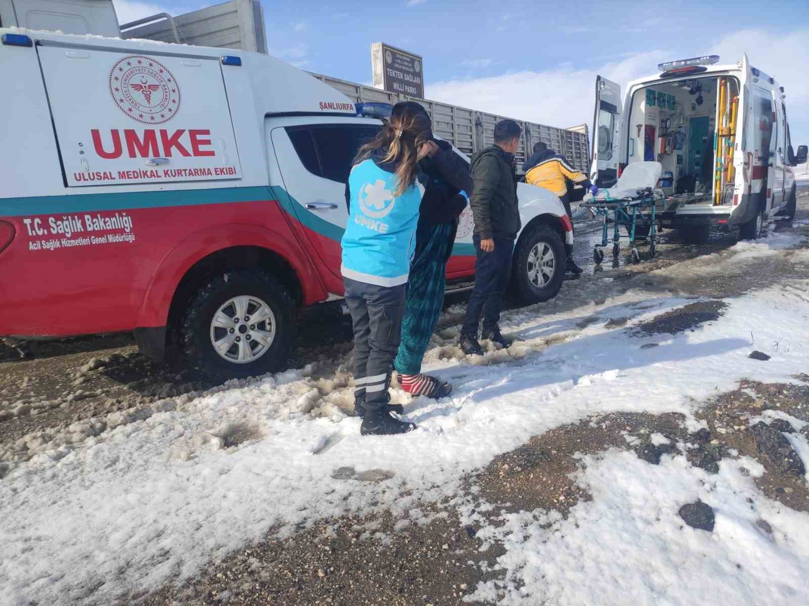 Şanlıurfa’da karlı yollarda doğum seferberliği
