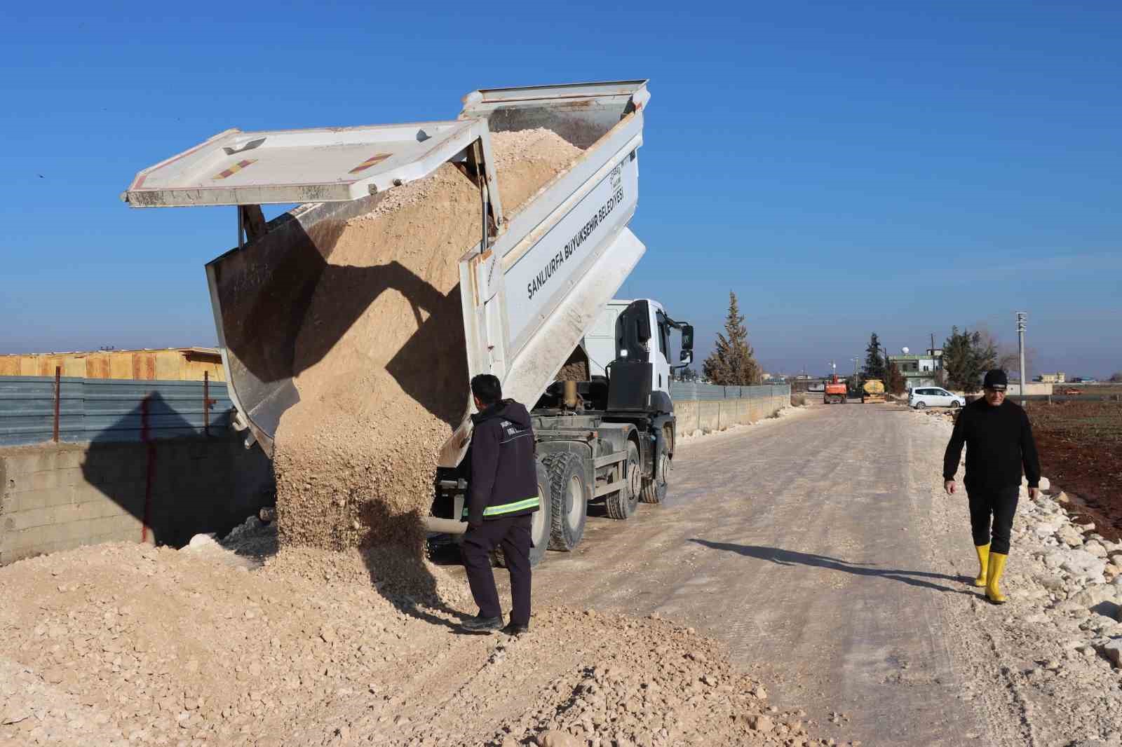 Şanlıurfa’daki grup yolunda çalışmalar devam ediyor

