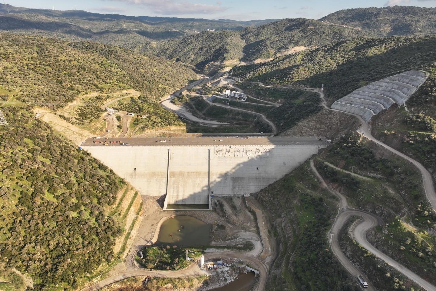 Sarıçay Barajı’nda incelemelerde bulunuldu
