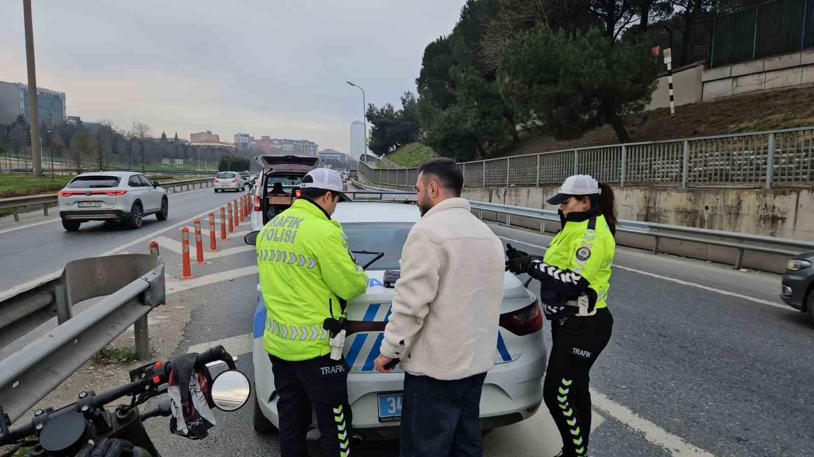 Sarıyer’de dron destekli "kaynak" denetimi: 10 sürücüye toplamda 93 bin lira ceza kesildi
