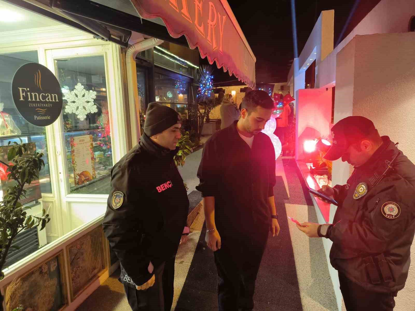 Sarıyer’de emniyet ekiplerinden yılbaşı denetimi: Aranması bulunan 6 kişi yakalandı
