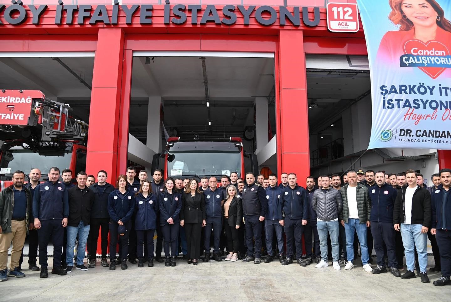 Şarköy’de modern itfaiye istasyonu hizmete açıldı
