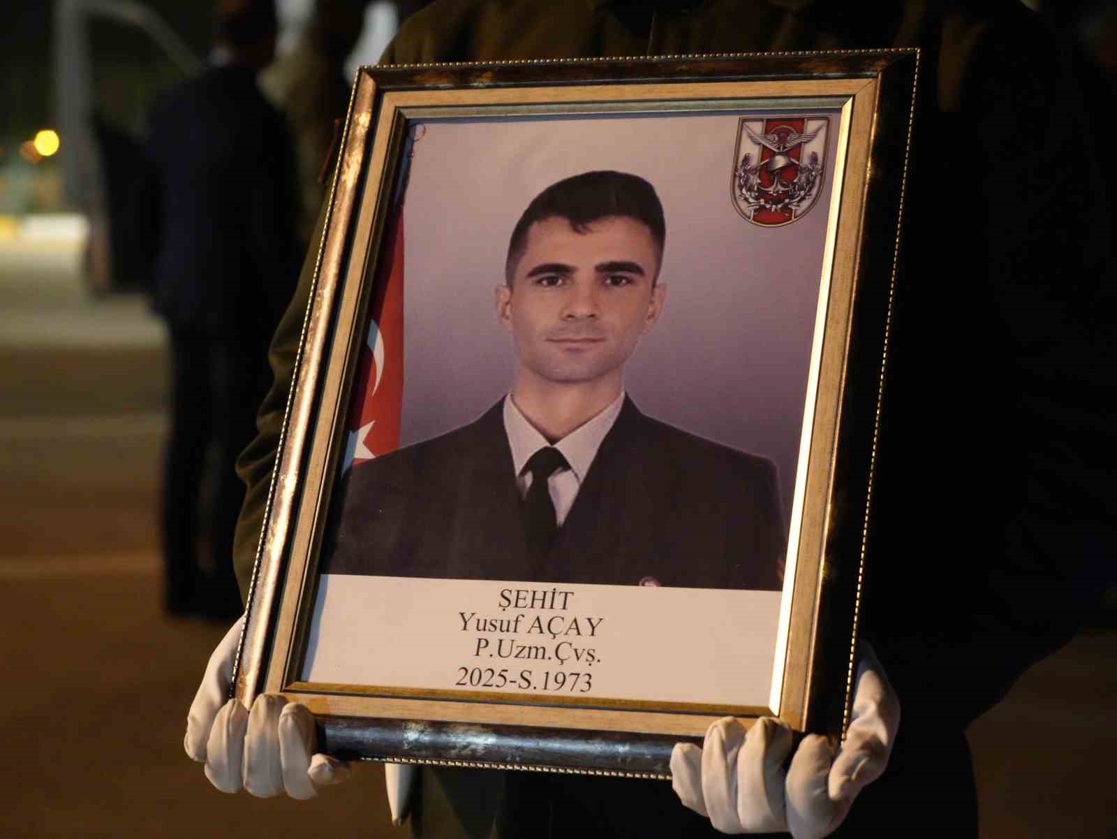 Şehit Açay’ın naaşı memleketine uğurlandı
