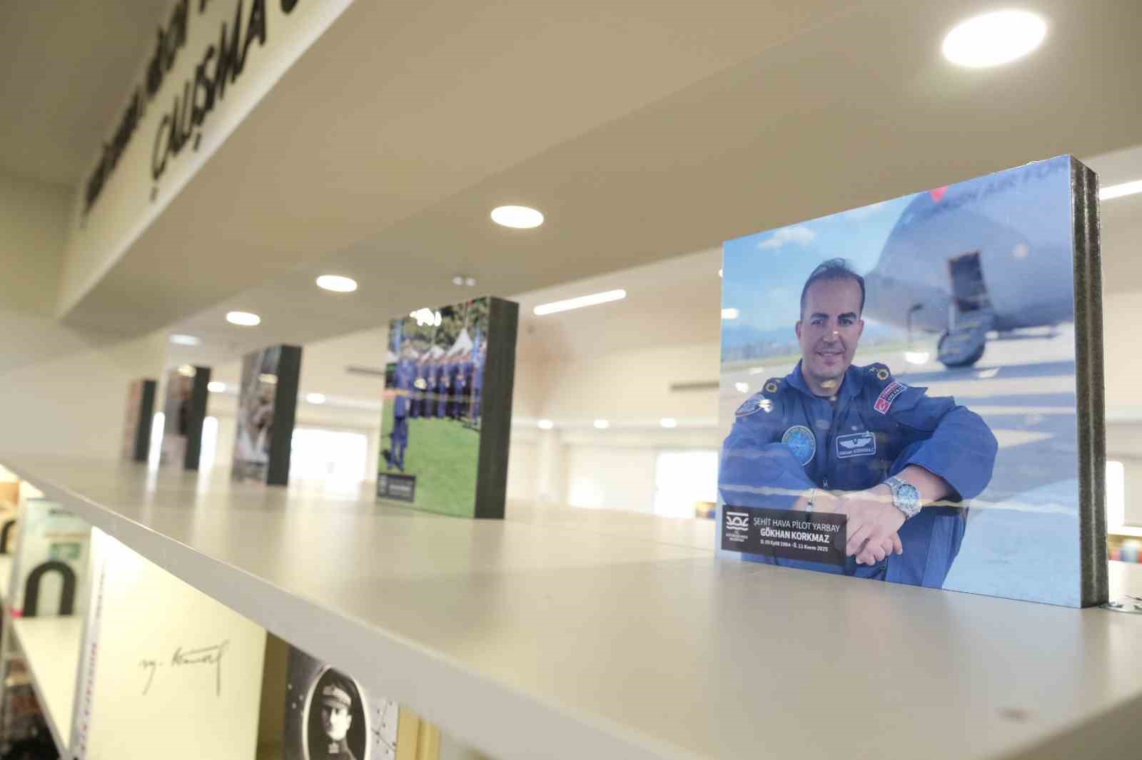 Şehit Hava Pilot Yarbay Gökhan Korkmaz anısına çalışma salonu açıldı
