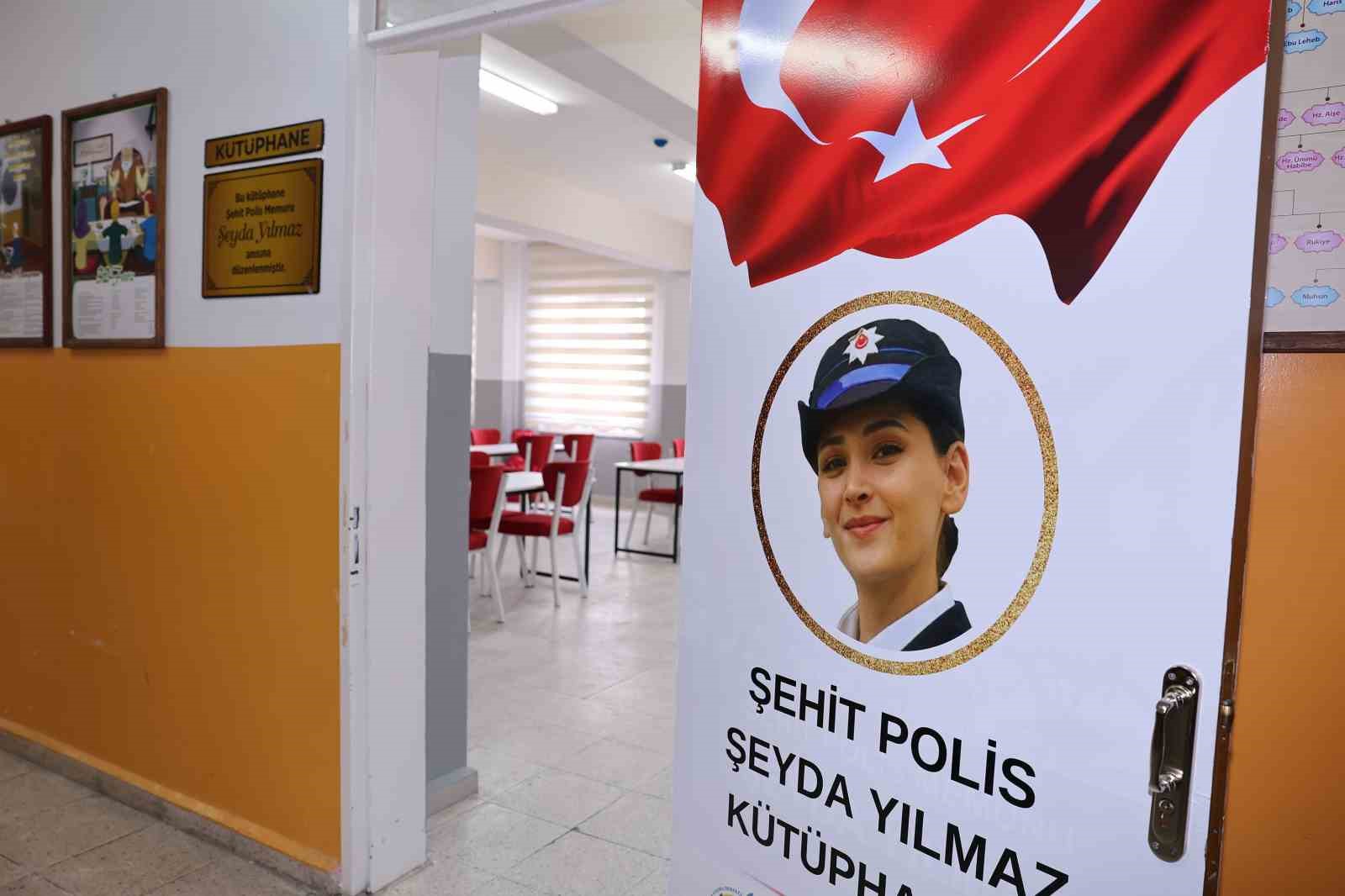 Şehit polis Şeyda Yılmaz’ın adı kütüphanede yaşatılacak
