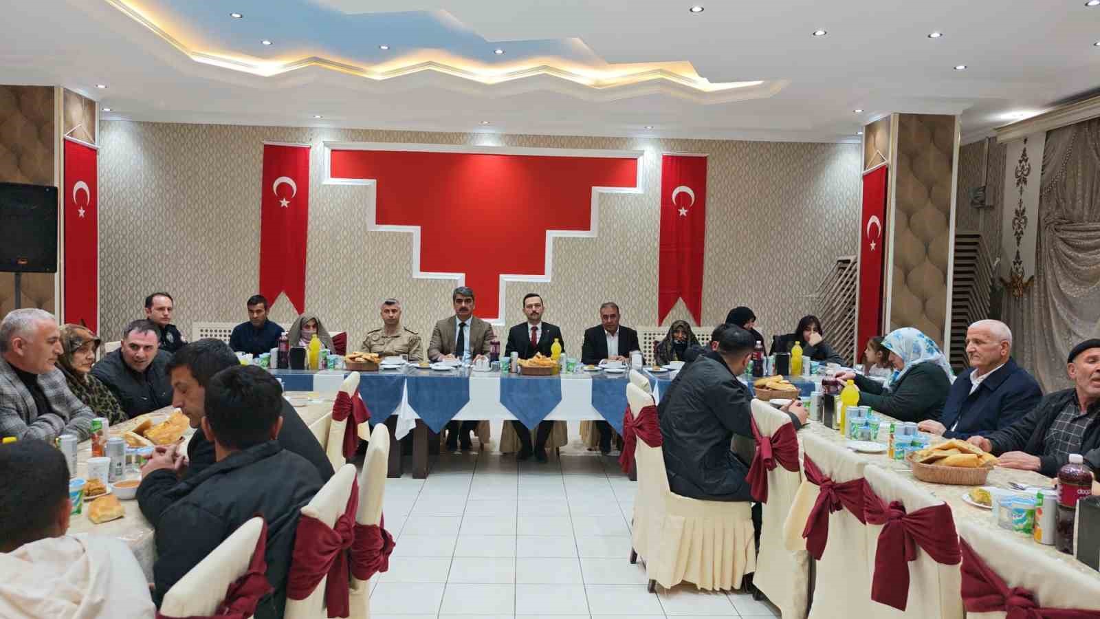 Şehit ve gazi aileleri iftarda buluştu

